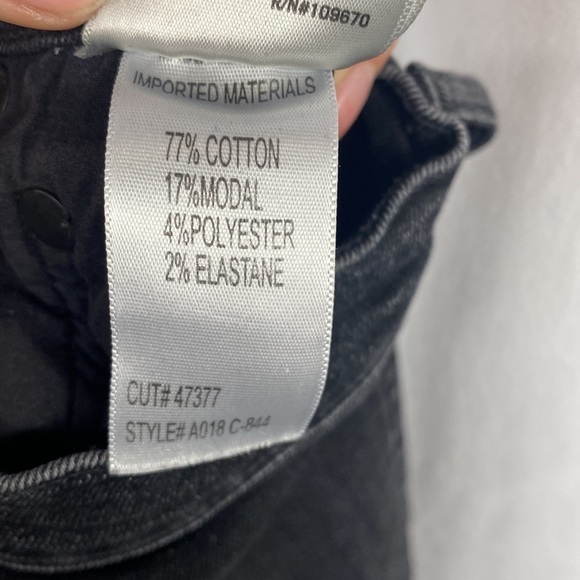 AGOLDE Sophie Mid Rise Skinny Crop Temple - Black Jeans - Size 28 - Picture 15 of 15